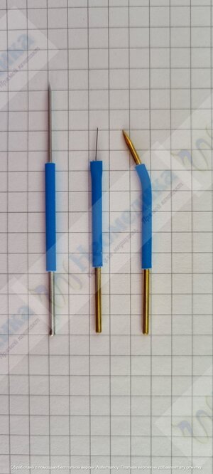Игольчатые угловые электроды диаметр хвостовика 1,6 мм (аналог электродов для Сургитрона)
